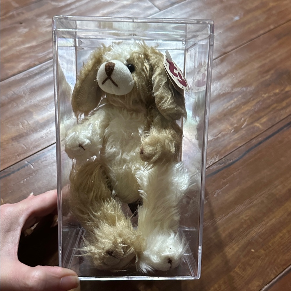 Vintage TY Attic Treasures Scruffy Dog 1993 Jointed Plush w/ Box KR Tag